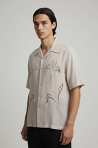 Floral Overshirt Creme