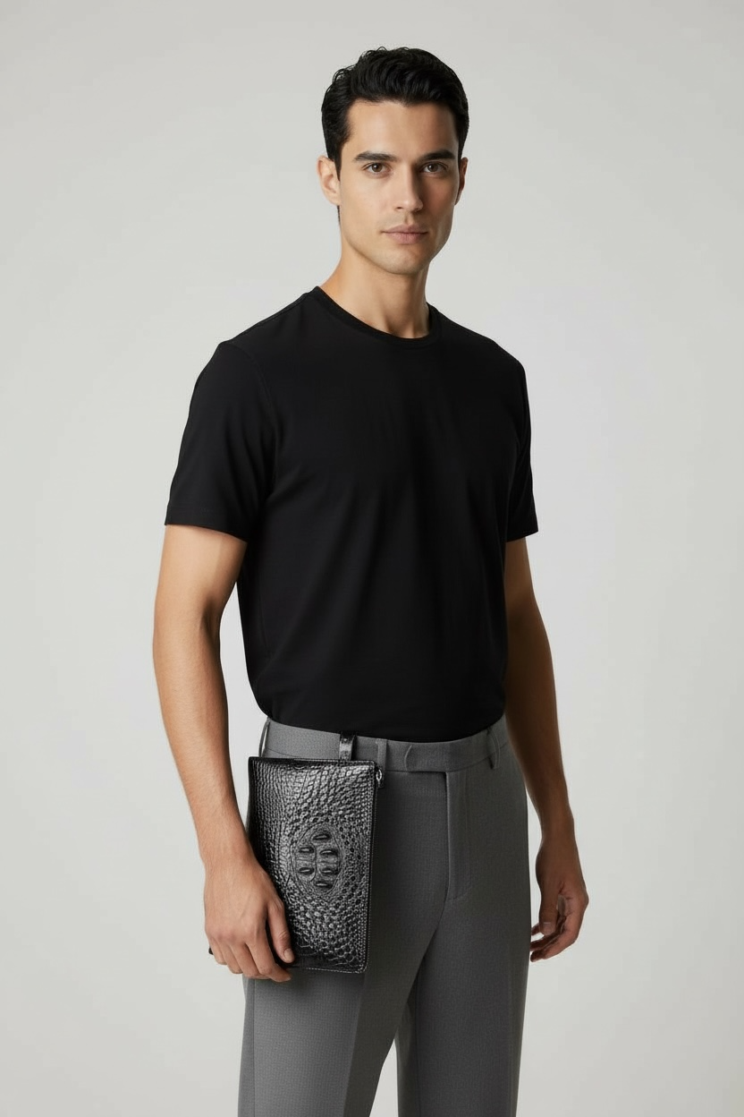 Salu Crocodile Pattern Hand Bag