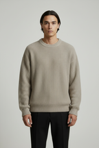 Domani Knitted Sweater Beige