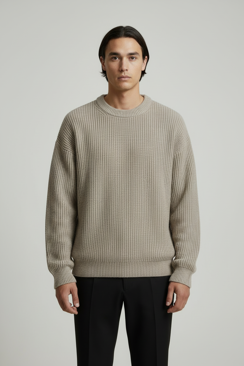 Domani Knitted Sweater Beige