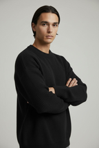 Domani Knitted Sweater Black