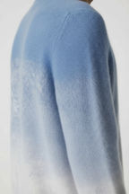 Lino Wool-Blend Brushed Sweater Blue