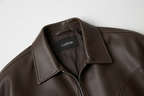 Simon Leather Jacket Brown