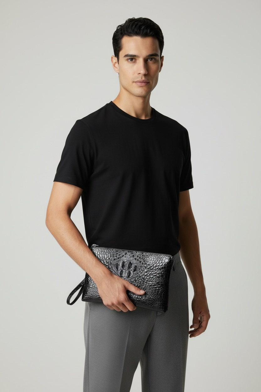 Salu Crocodile Pattern Hand Bag