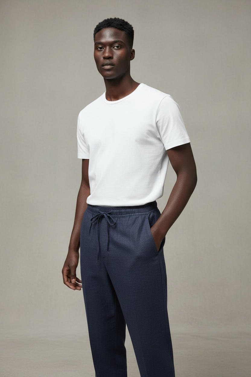 Linen Pants Navy