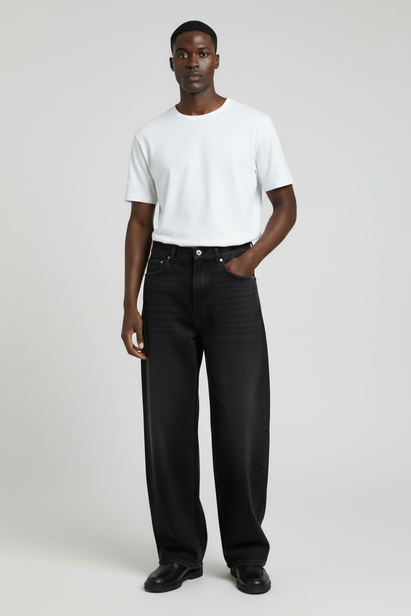 Novak Black Straight Jeans