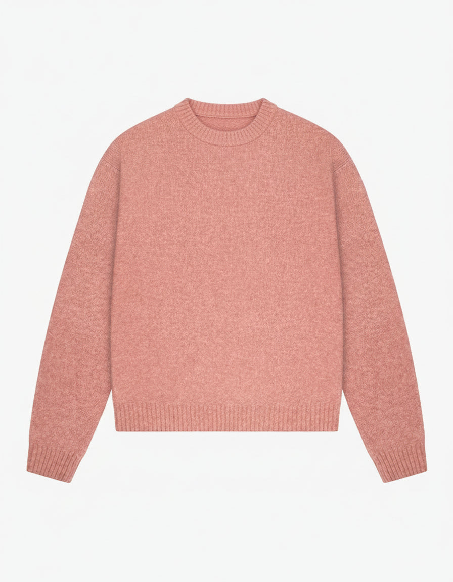 Lino Wool-Blend Brushed Sweater | Pink