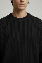 Domani Knitted Sweater Black