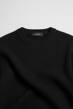 Domani Knitted Sweater Black
