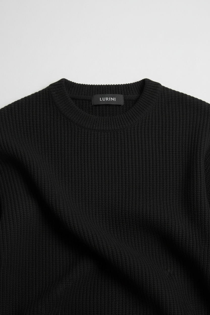 Domani Knitted Sweater Black
