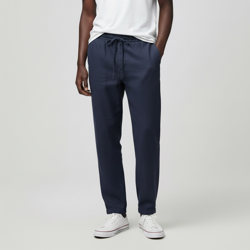 Linen Pants Navy