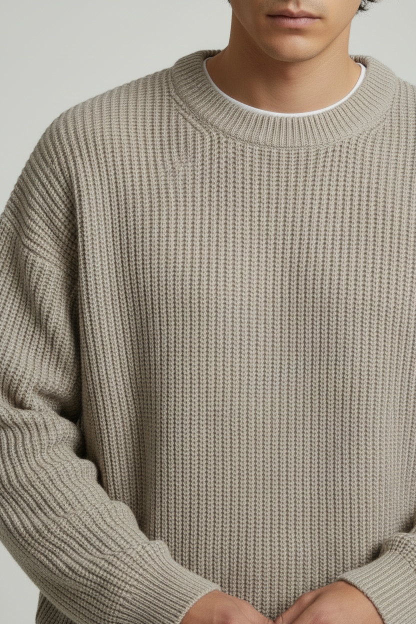 Domani Knitted Sweater Beige